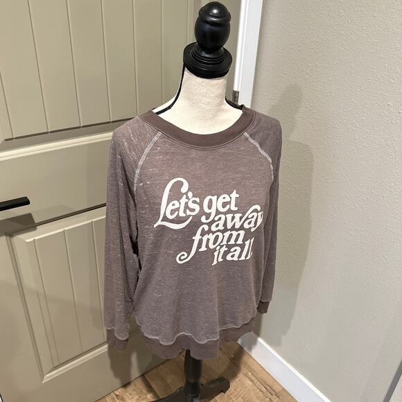 WILDFOX Sweater Let's Get Away sz S - Picture 3 of 10